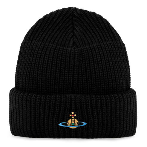 VIVIENNE WESTWOOD - Men's Sport Wool Embroidered Beanie