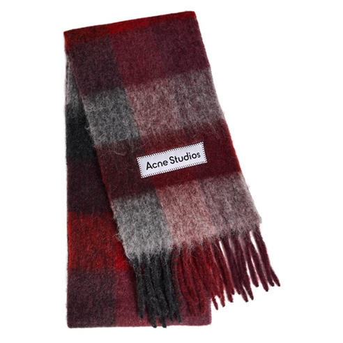 Acne Studios - Women's Vally Check Wool Scarf