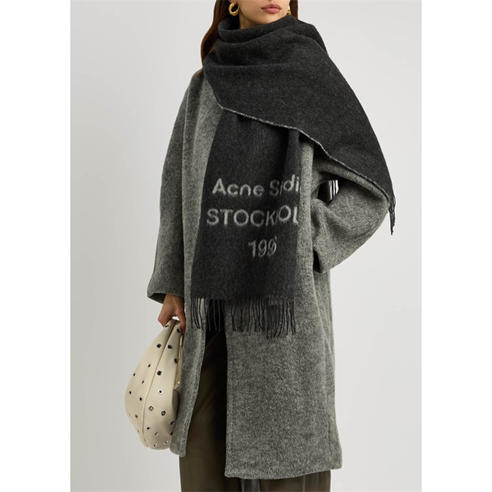 Acne Studios - Venus Logo Oversized Wool Scarf