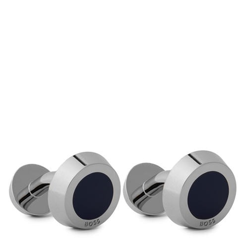 BOSS - Men's Simony Polished Silver-Tone Cufflinks