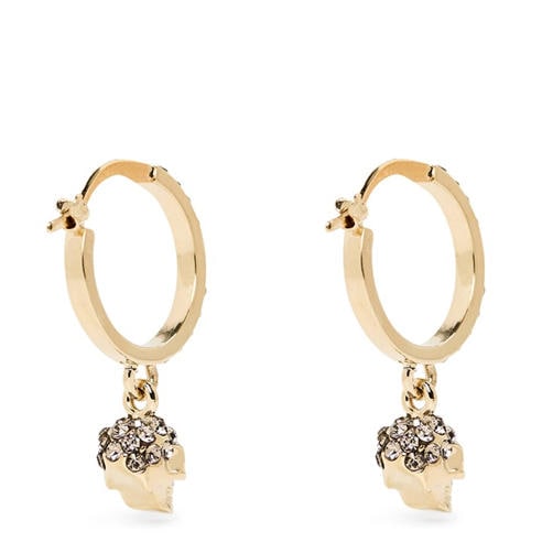 ALEXANDER MCQUEEN - Women's Skull Pave Hoop Earrings