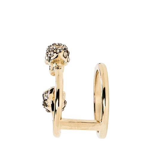 ALEXANDER MCQUEEN - Women's Skull Brass Double Ring