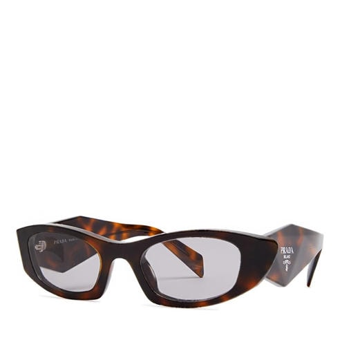 Prada - Women's Narrow Acetate Oval Sunglasses
