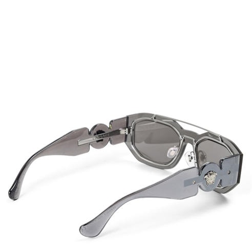 Versace - Men's Mirrored Acetate Hexagon Sunglasses