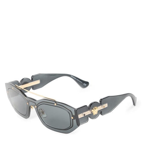 Versace - Men's Mirrored Acetate Hexagon Sunglasses