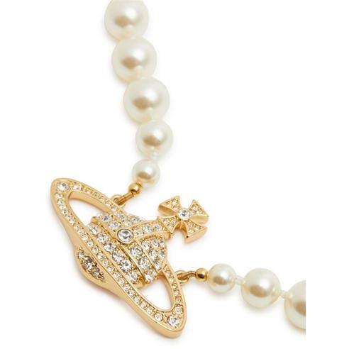 Vivienne Westwood - ONE ROW PEARL BAS RELIEF CHOKR