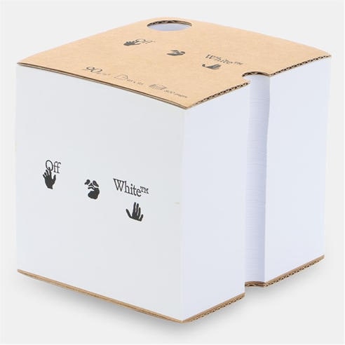 OFF WHITE - Note Cube Notebook