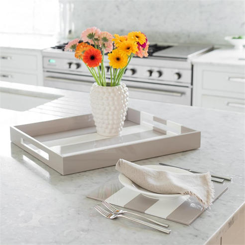 Addison Ross - AddisonRoss Striped Lacquered Tray