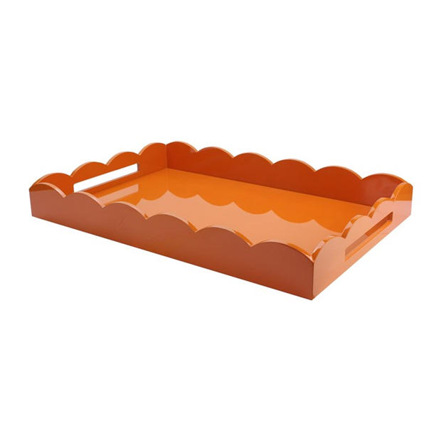Addison Ross Lacquered Scalloped Tray,All Products : American Fashion Style Bags On Sale