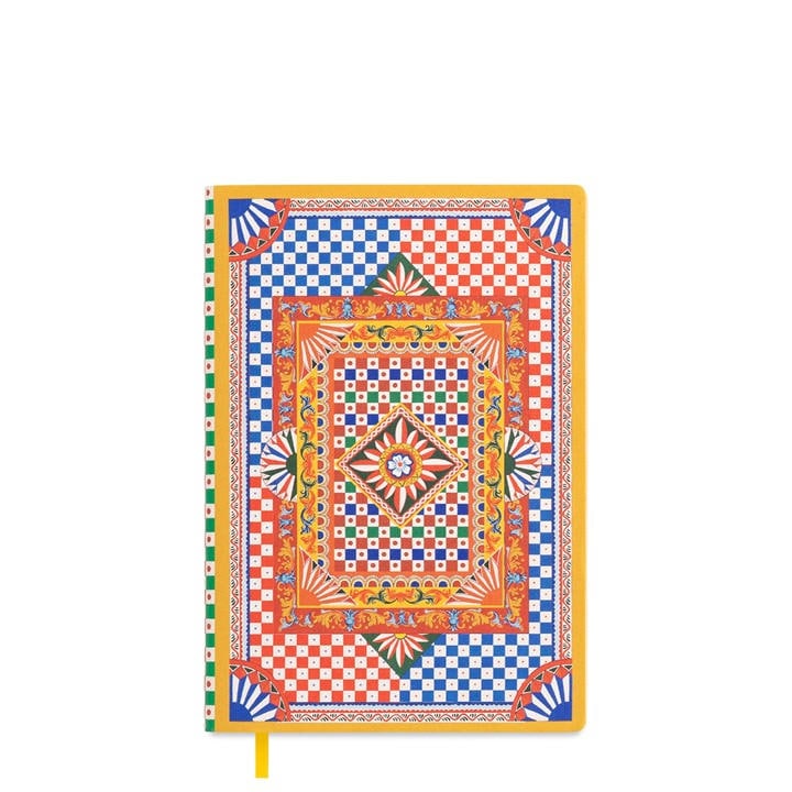 Dolce And Gabbana Casa  Red Dolceandgabbanacasa Carretto Notebook - Medium