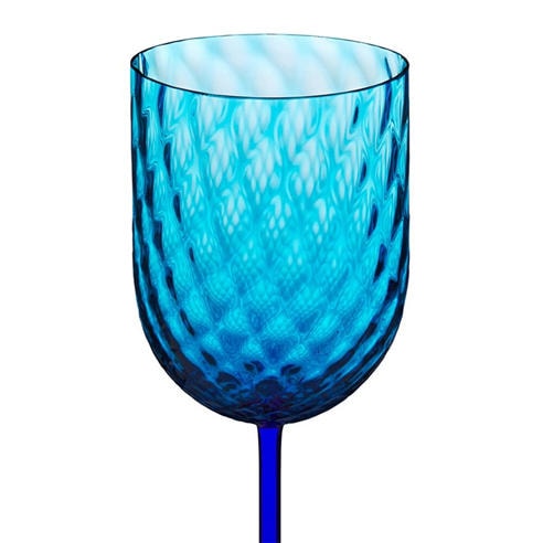Dolce and Gabbana Casa - DolceandGabbanaCasa Carretto Red Wine Glass - Bright Blue