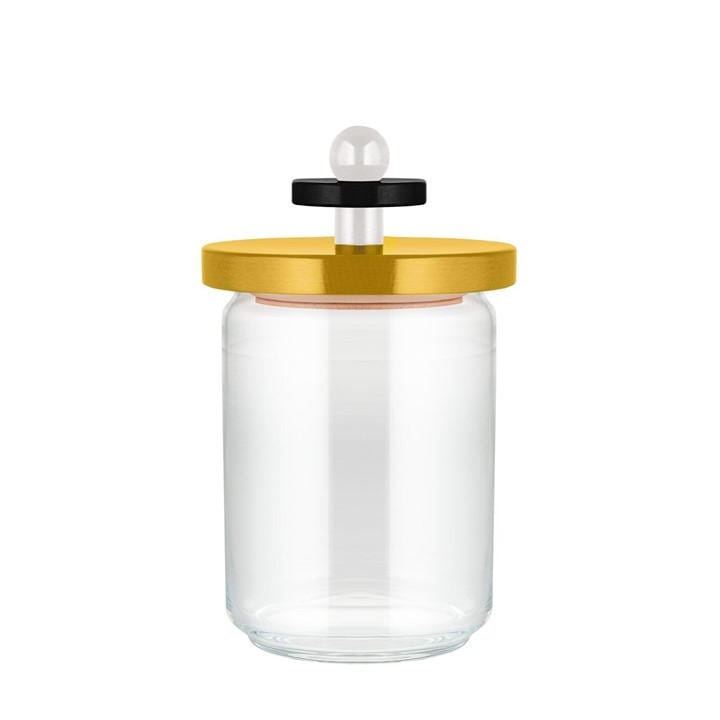 Alessi  Yellow Industrial Glass Storage Jar - M