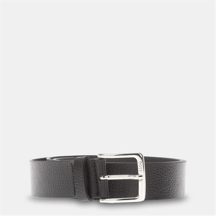 Boss Men's Black Ronnie-Gr Sz35 10263177 01 Leather Belt