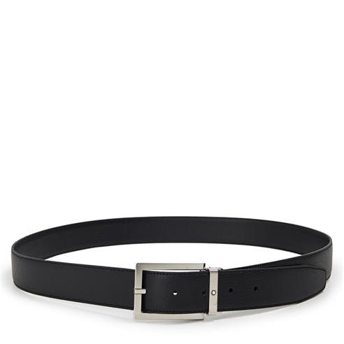 MONTBLANC - 35mm Leather Logo Belt