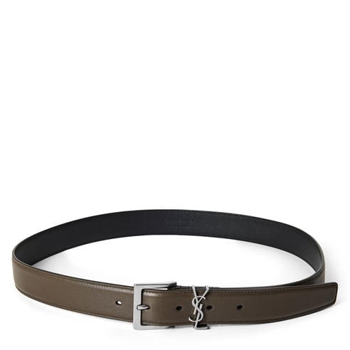 SAINT LAURENT - Men's Cass Leather Belt