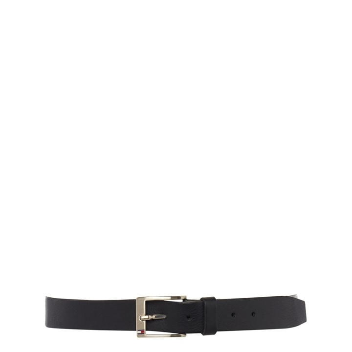 Tommy Hilfiger Men's Black Aly Leather Belt - 2XL