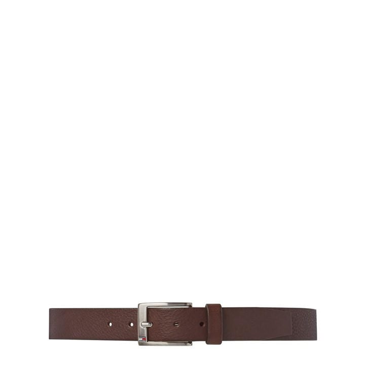 Tommy Hilfiger Men's Brown Aly Leather Belt - Medium