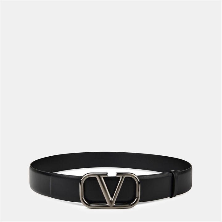 VALENTINO GARAVANI V Logo Signature Belt – Black VALENTINO GARAVANI V Logo Signature Belt – Black