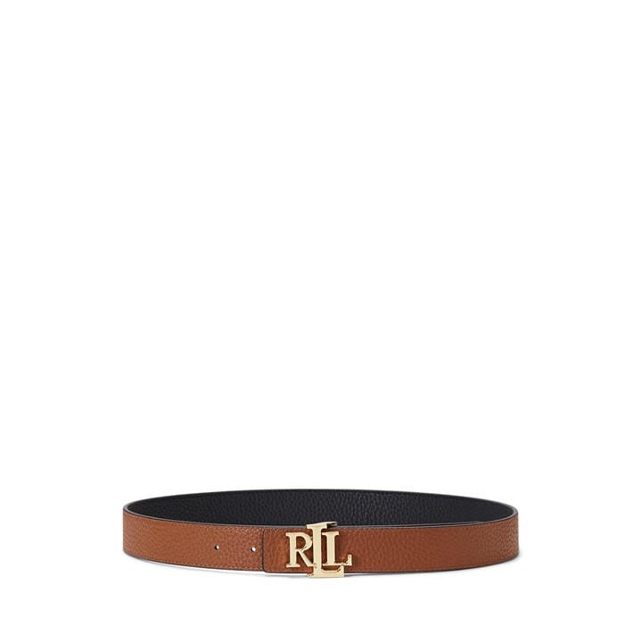 Lauren By Ralph Lauren Women's Black Reversible Leather Belt - M