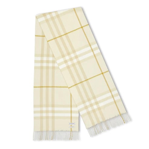 BURBERRY - Check Cashmere Scarf