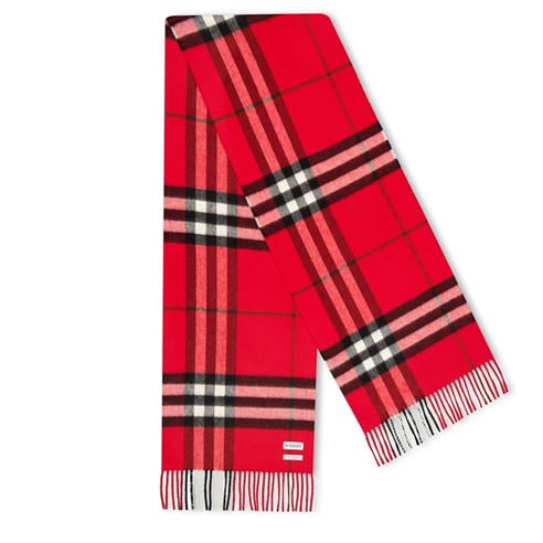 BURBERRY - Check Cashmere Scarf