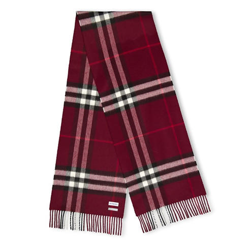 BURBERRY - Check Cashmere Scarf