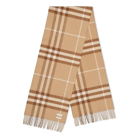 BURBERRY - Check Cashmere Scarf