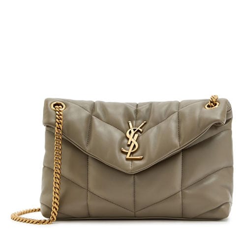 Saint Laurent - Women's Lou Puffer Small Leather Shoulder Bag