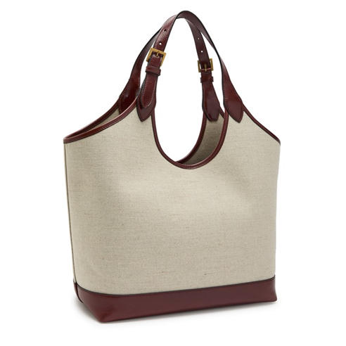 Versace - Women's Large Leather Canvas Tote Bag