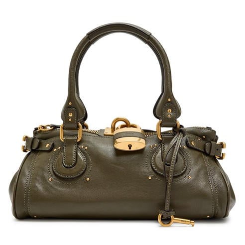 Chloe - Women's Paddington Padlock Leather Shoulder Bag