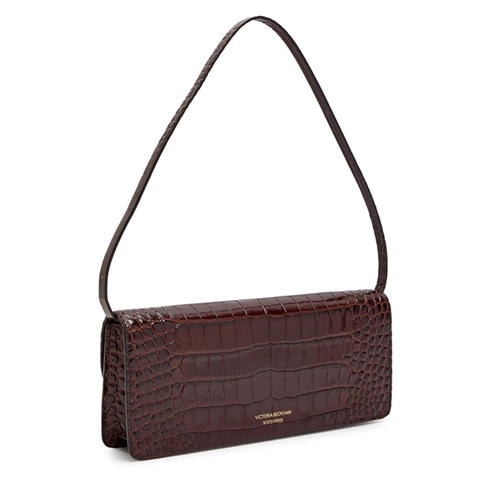 Victoria Beckham - DORIAN EAST-WEST CLUTCH CROC E