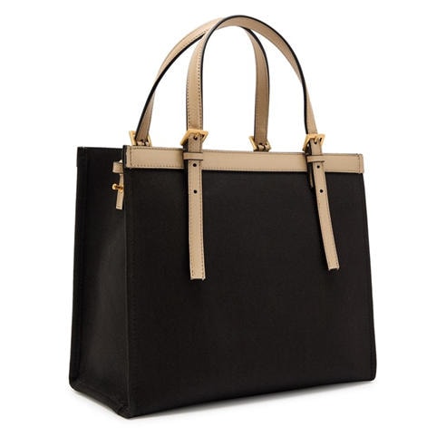 Versace - CANVAS LEATHER MEDIUM TOTE