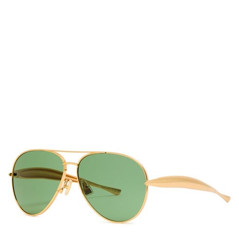 Bottega Veneta - Women's Metal Frame Aviator Sunglasses