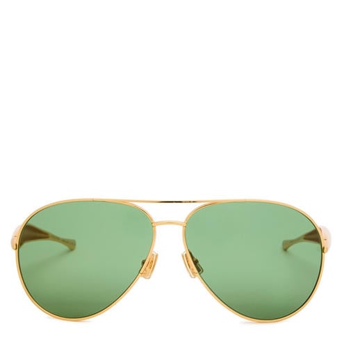 Bottega Veneta - Women's Metal Frame Aviator Sunglasses