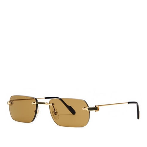 Cartier - Men's Rimless Rectangle Sunglasses