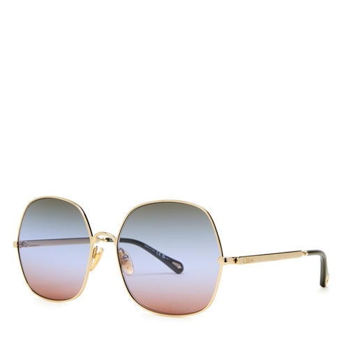 Chloe - Women's Metal Square Sunglasses