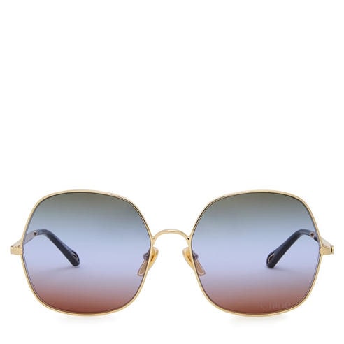 Chloe - Women's Metal Square Sunglasses