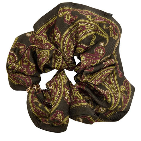 Saint Laurent - SILK PAISLEY SCRUNCHIE