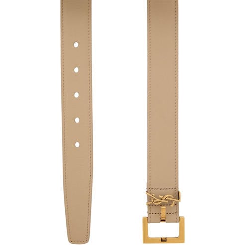 Saint Laurent - Women's 3cm Hardware Leather Belt