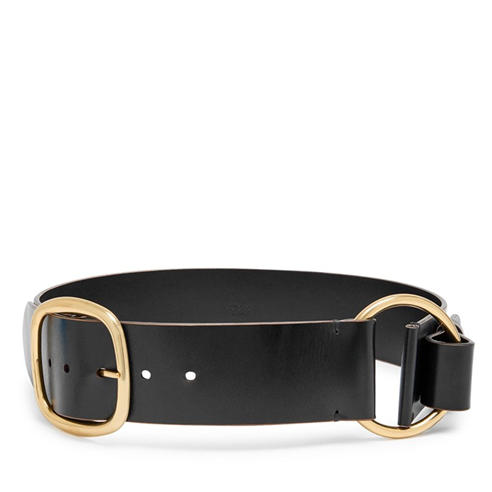 Chloe - Women's Ring Embellished Leather Belt