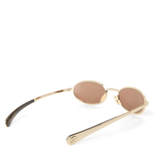 Gucci - Metal Oval Sunglasses