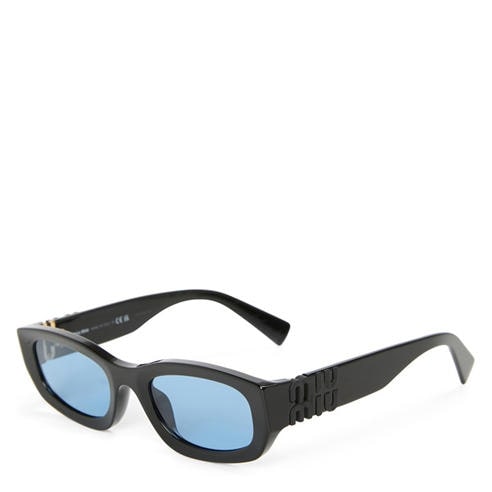 Miu Miu - Women's Narrow Acetate Rectangle Sunglasses