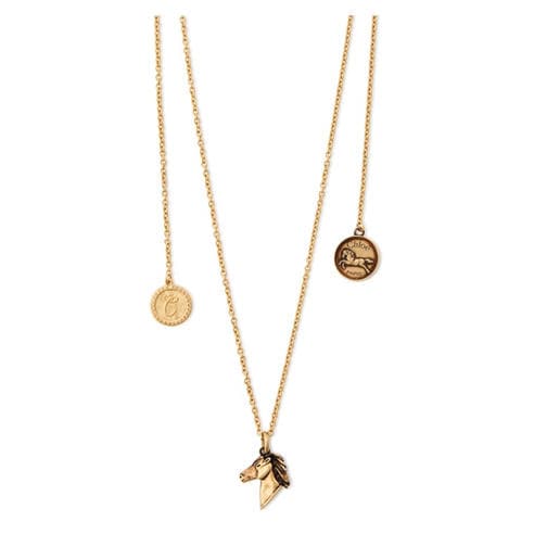 Chloe - Horse pendant chain neckla