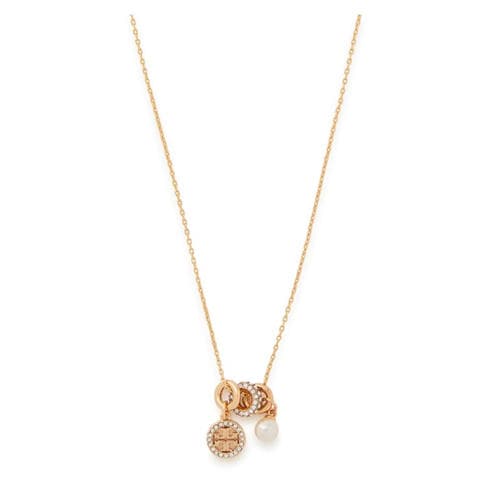 Tory Burch - Icon Pave Charm Pendant Neckla