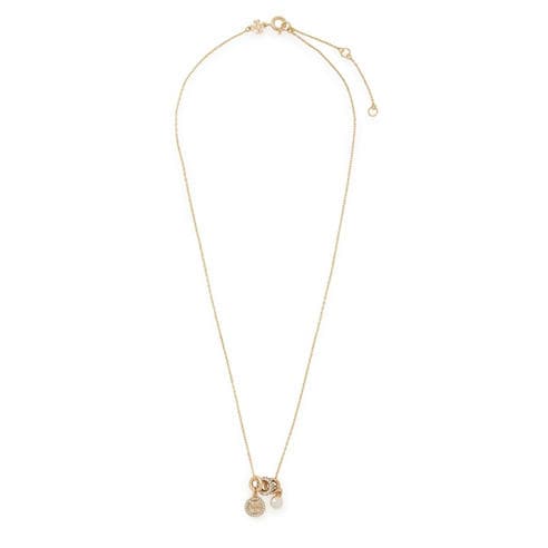 Tory Burch - Icon Pave Charm Pendant Neckla