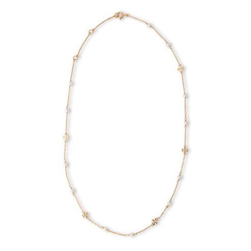 Tory Burch - Women's Moondance Pearl Gold Chain Necklace