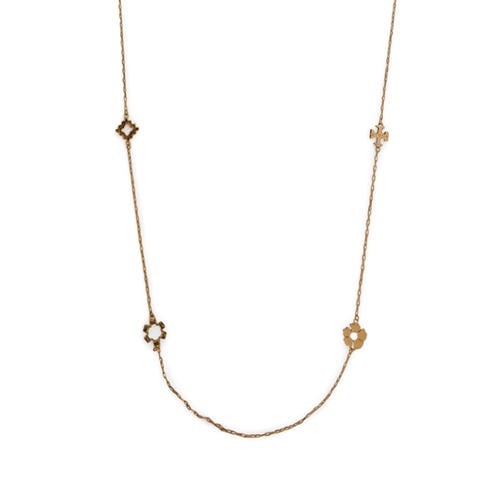Tory Burch - Women's Forget Me Not Gold Long Chain Necklace
