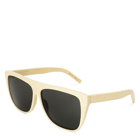 Saint Laurent - SL 109 Leather Square Sunglasses