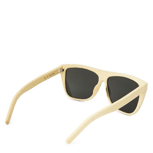 Saint Laurent - SL 109 Leather Square Sunglasses
