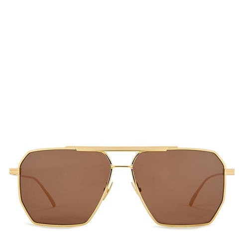 Bottega Veneta - Full-Metal Aviator Sunglasses